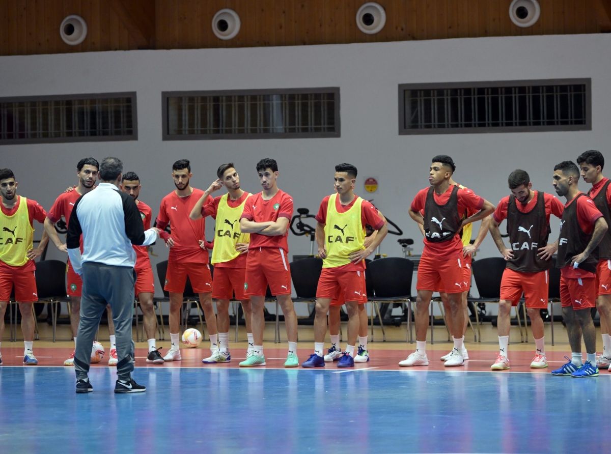 المنتخب الوطني لكرة القدم داخل القاعة يواصل استعداداته لكاس أفريقيا للأمم