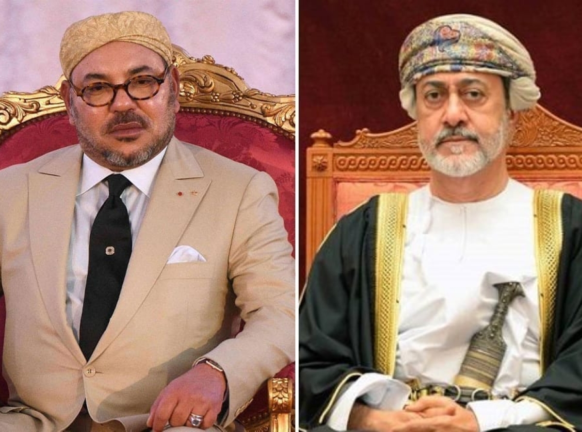 برقية تعزية ومواساة من جلالة الملك إلى سلطان عمان على إثر الفيضانات التي شهدتها بلاده