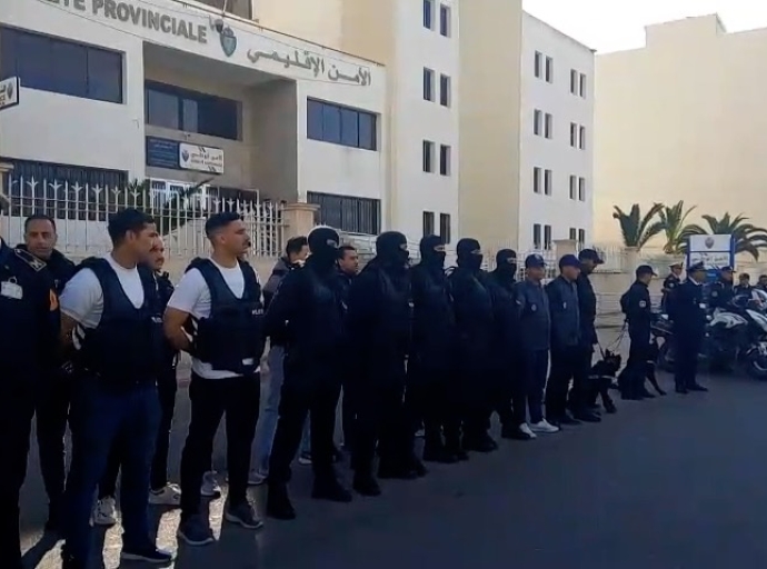 الأمن الإقليمي أسفي يتخذ ترتيبات أمنية لتأمين احتفالات رأس السنة الميلادية 2025